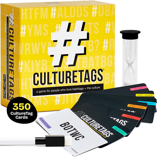 CultureTags 350 cards spread across categories for engaging cultural guessing