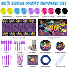 Cunhill 90s balloons pack adds bright color to hip hop themed party