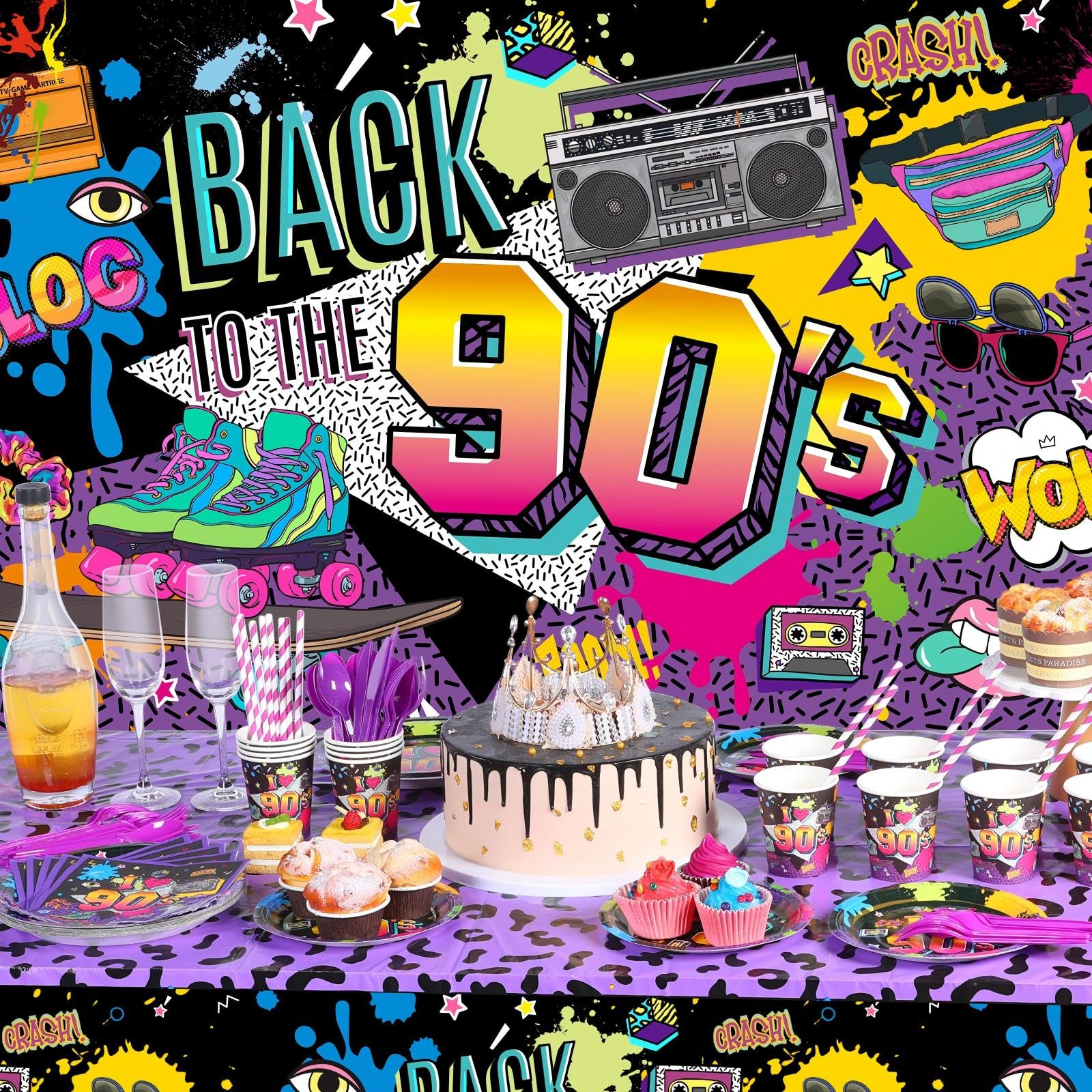 Cunhill 90s dessert plates add convenient retro flair to desserts