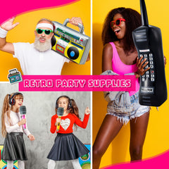 Cunhill 90s hip hop decor set suits weddings, parties, and cosplay alike.
