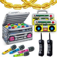 Cunhill inflatable boom box cooler prop enhances retro vibe and photo-worthy moments.