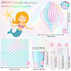 Cunhill Mermaid scale napkins add shimmering texture to celebrations.