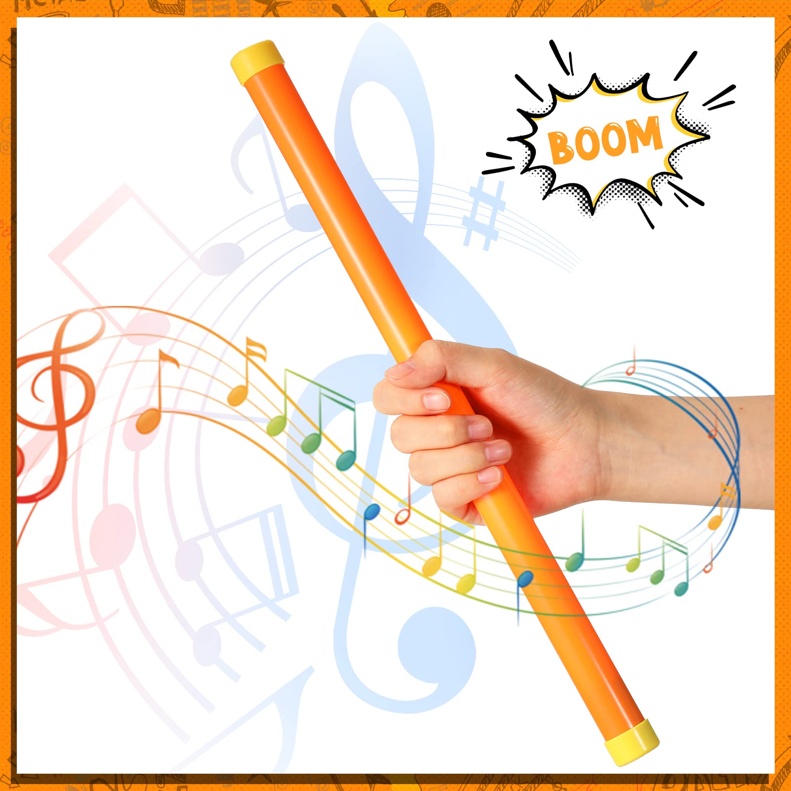 Cunno groan-tube noise maker stick close-up highlights sturdy plastic.
