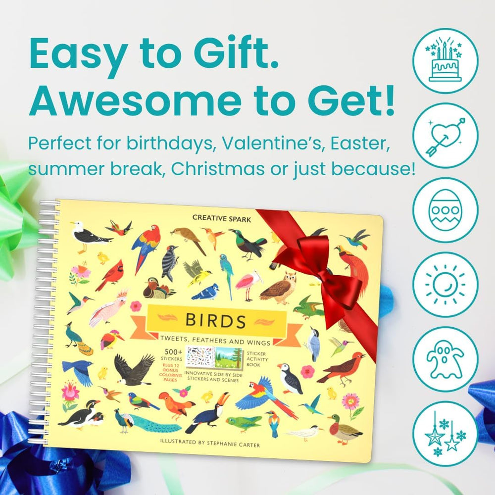 Cupkin Bird Sticker Book makes a perfect gift for young artists.