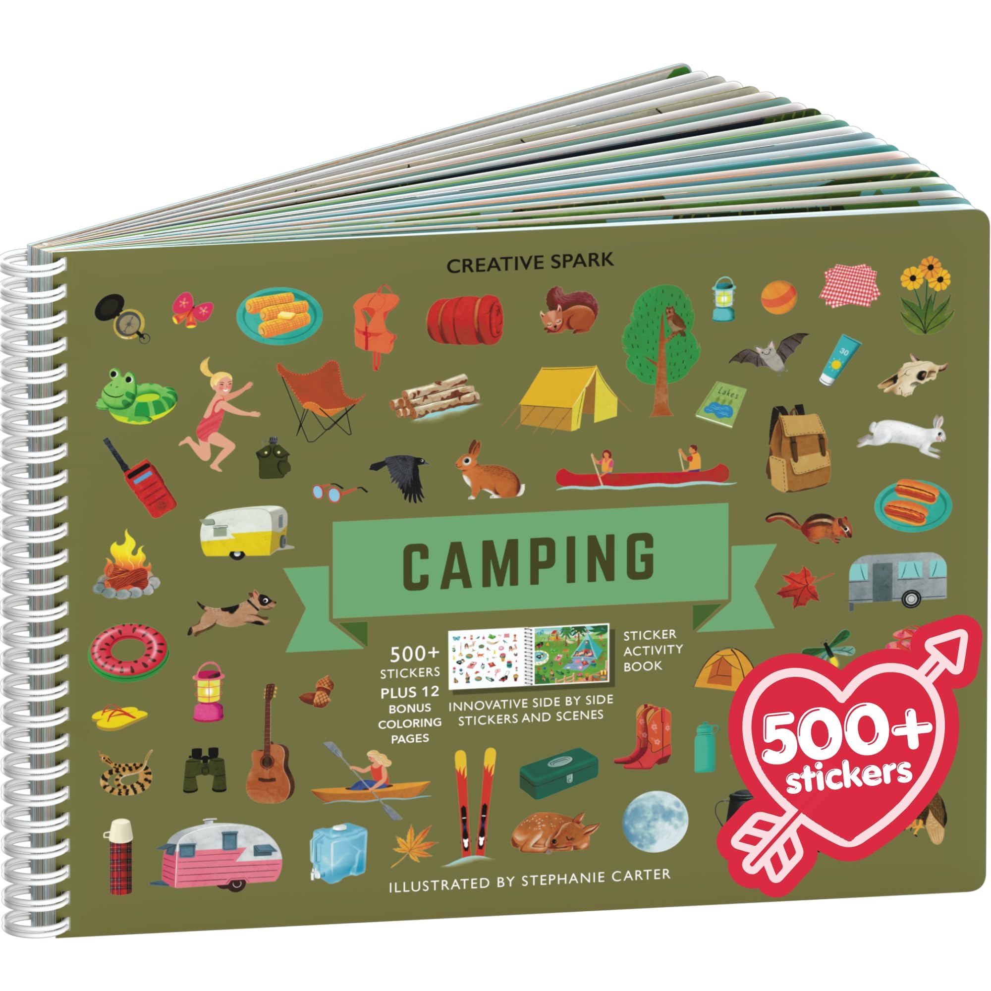 Cupkin Camping Sticker Book: tents scene sparks imaginative outdoor play for kids