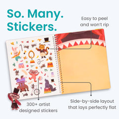 Cupkin Circus Show sticker bundle image, perfect for screen-free creative play.