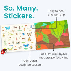 Cupkin Hello Bugs sticker spread shows kid-friendly pages for creative play.