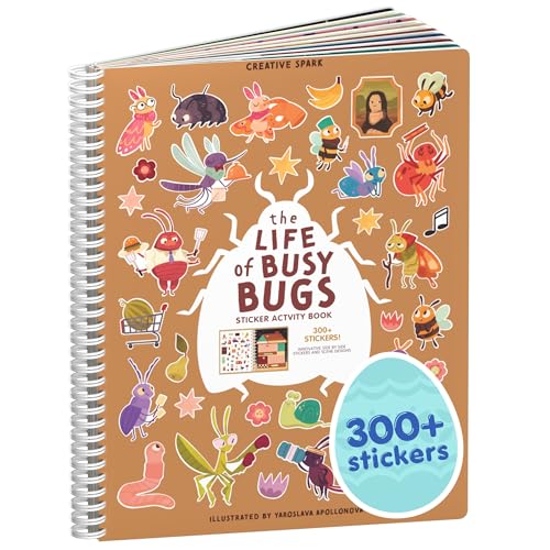 Cupkin Life of Busy Bugs sticker book cover for on-the-go kids' activities