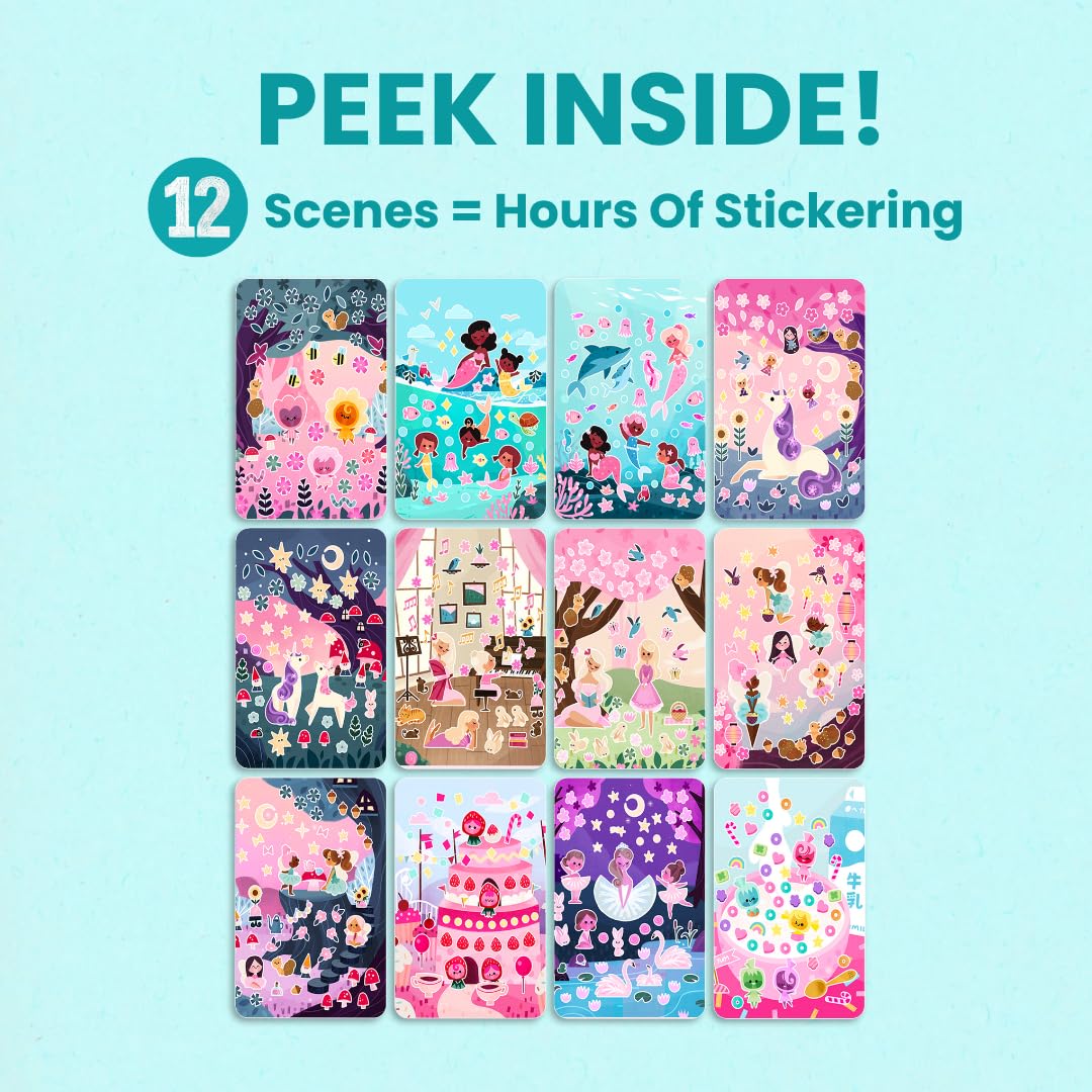 Cupkin Magical World peel-and-stick stickers strengthen fine motor and planning.
