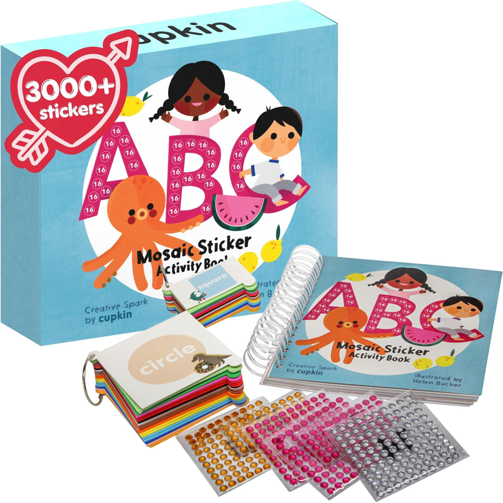 Cupkin Mosaic Sticker Art Kit cover with bold colors to inspire creativity