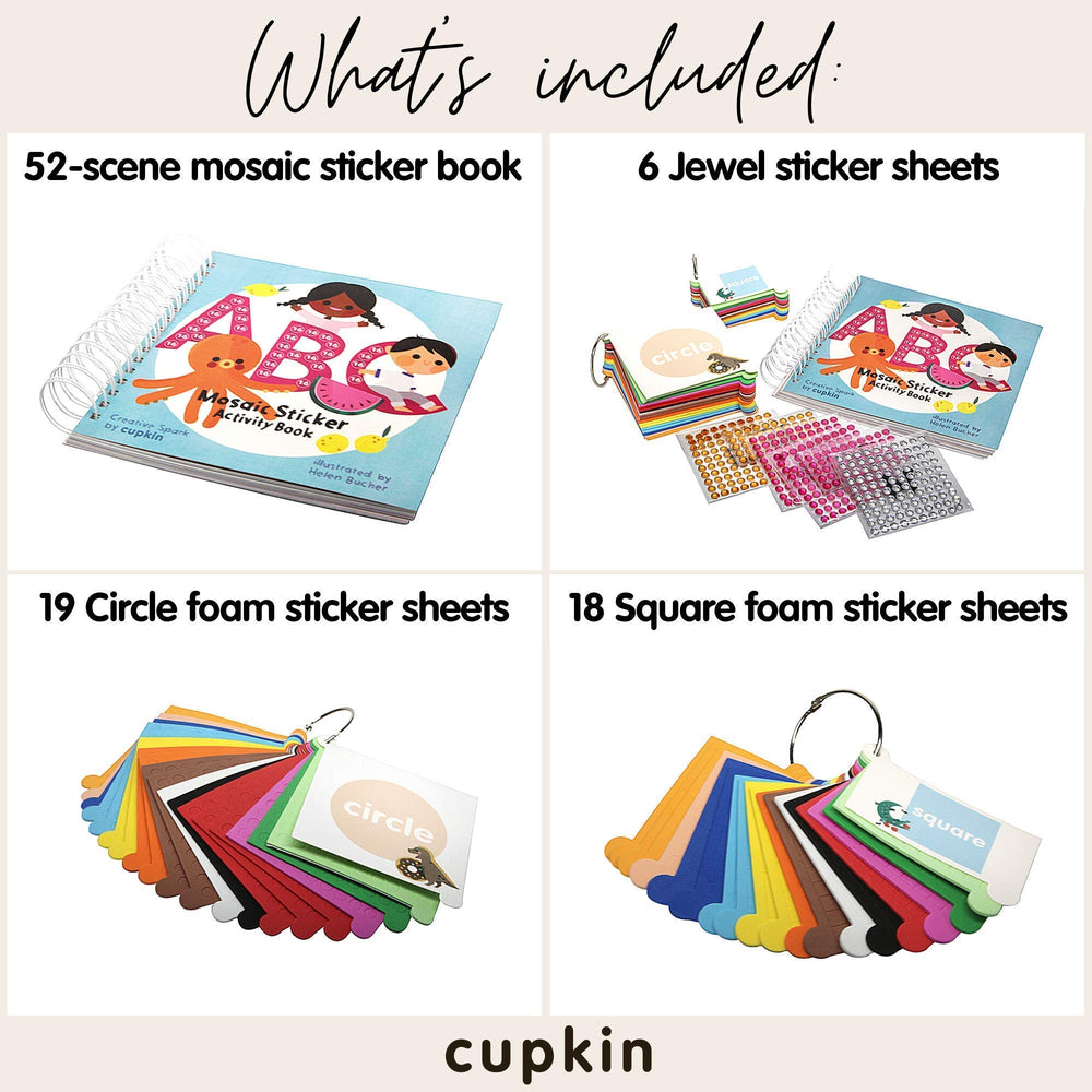 Cupkin Mosaic Sticker Art Kit road-trip activities to keep kids engaged