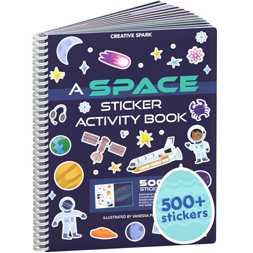 Cupkin Outer Space Sticker Book cover, ideal for screen-free travel and imaginative play.