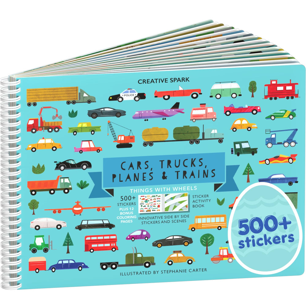 Cupkin planes stickers scene for imaginative travel play