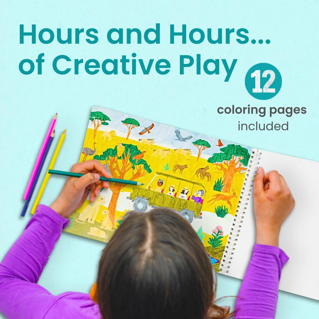 Cupkin Safari Animals coloring pages offer relaxing art opportunities for little artists.