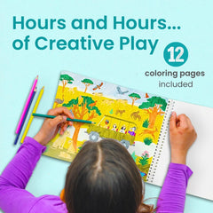 Cupkin Safari Animals coloring pages offer relaxing art opportunities for little artists.