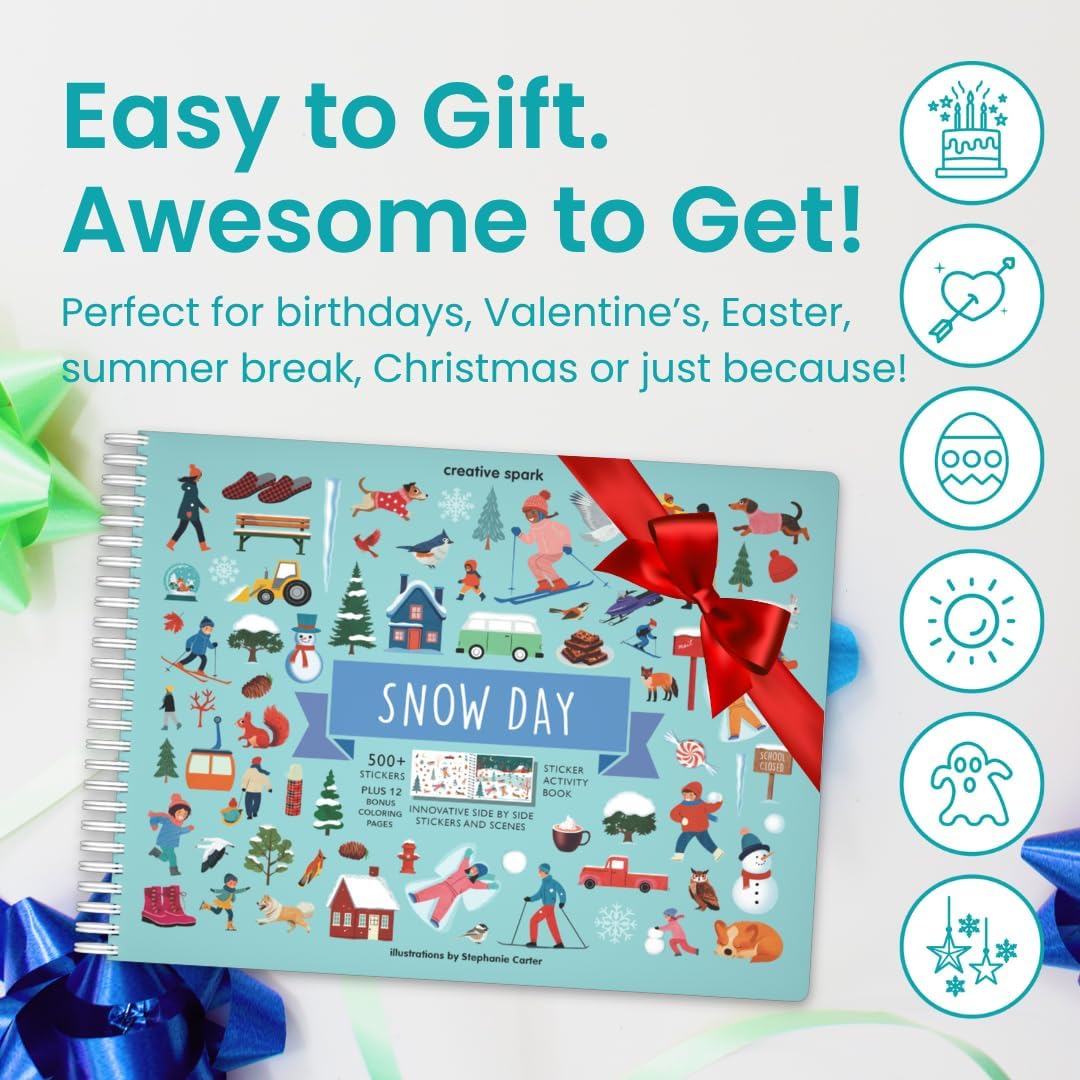 Cupkin Snow Day activities pages suit ages 2–8.
