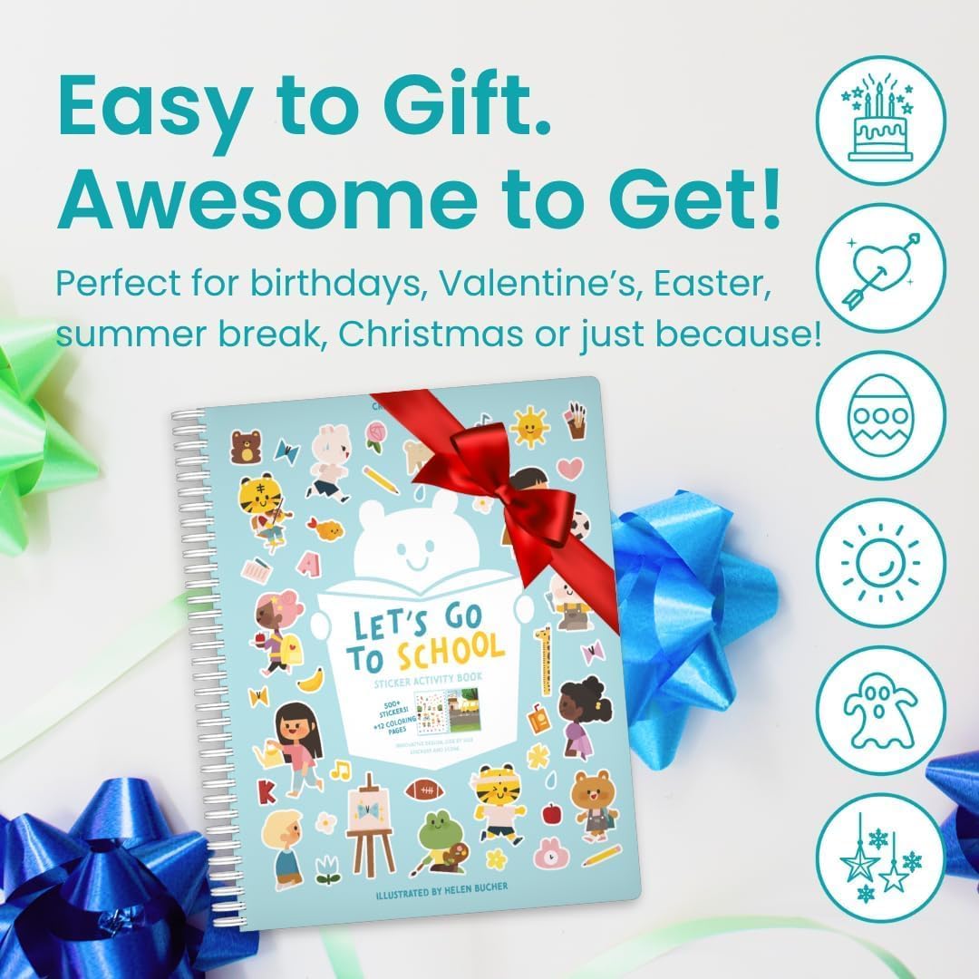 Cupkin valentines gift sticker book offers playful gift option.