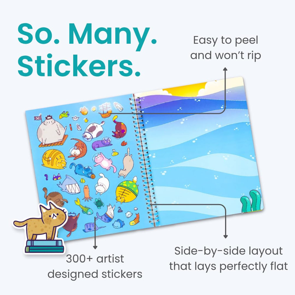 Cupkin World of Cats sticker book scene-park fuels imaginative outdoor play