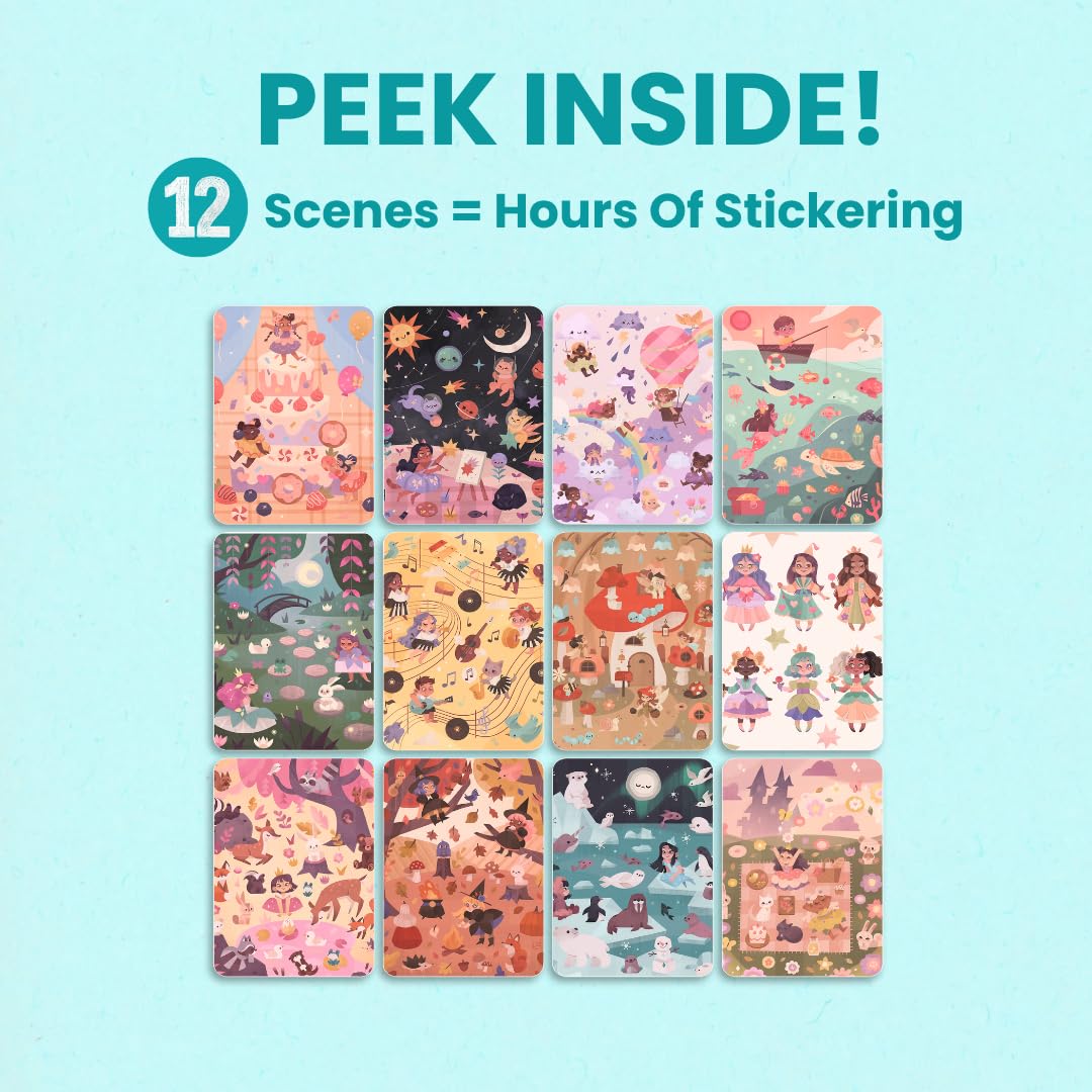Cupkin World of Princesses spiral-binding closeup shows lay-flat design for easy use.