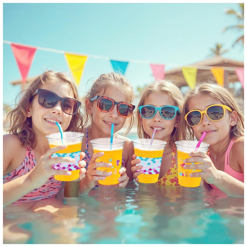 Cuploov mermaid cups design party-favor image suggests take-home keepsakes