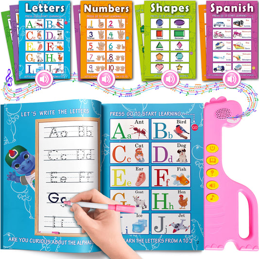 Curious 2 Learn ABC learning sound book cover with vibrant colors promotes early literacy.