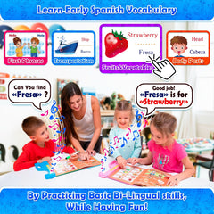Colors shapes and words learning page in Curious 2 Learn