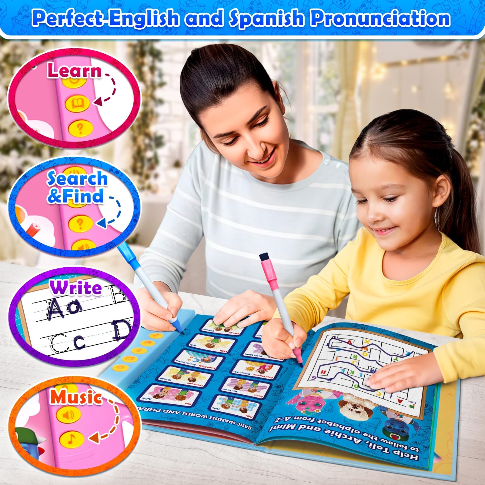 Dry erase marker included for Curious 2 Learn writing activity