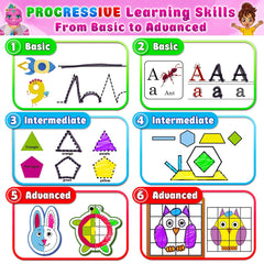 Curious 2 Learn educational toy with laminated dry-erase pages.