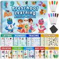 Curious 2 Learn hardcover preschool workbook for durable, mess-free learning.
