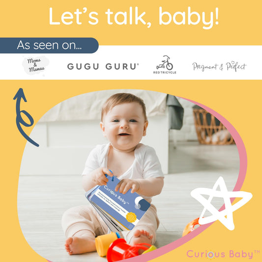 Curious Baby Speech Cards 02 supports playful naming during daily routines