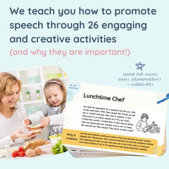Curious Baby Speech Cards 06 uses no extra materials for quick at home activities