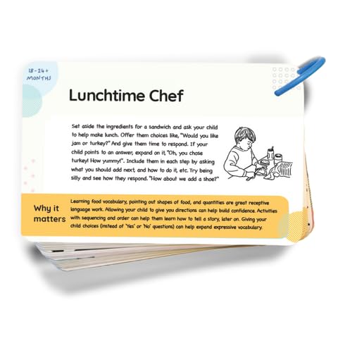 Curious Baby Speech Cards 08 high quality cardstock feels sturdy during handling