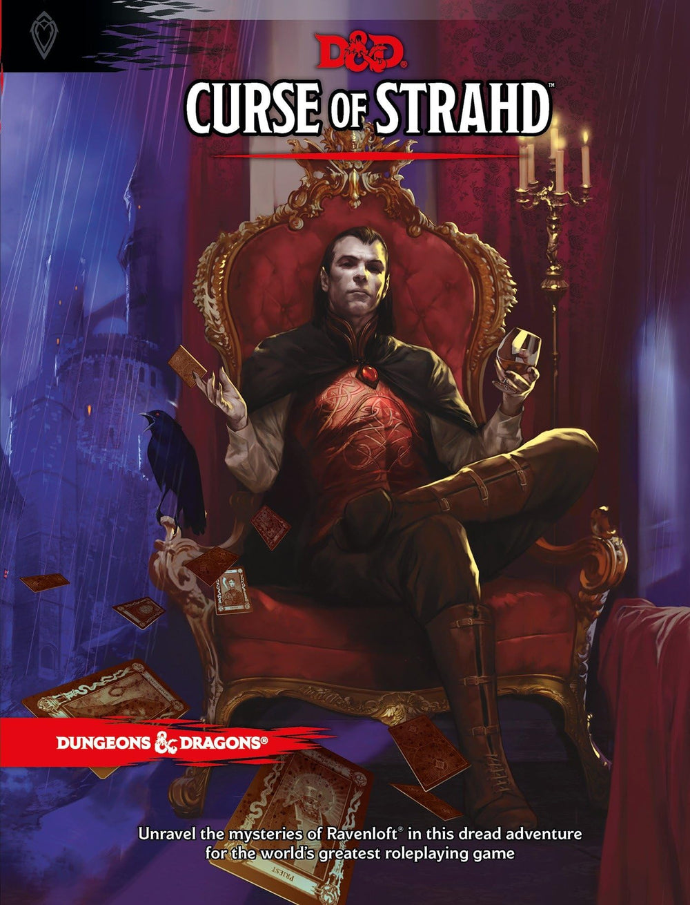 Curse of Strahd cover image, immersive D&D gothic horror campaign for your table
