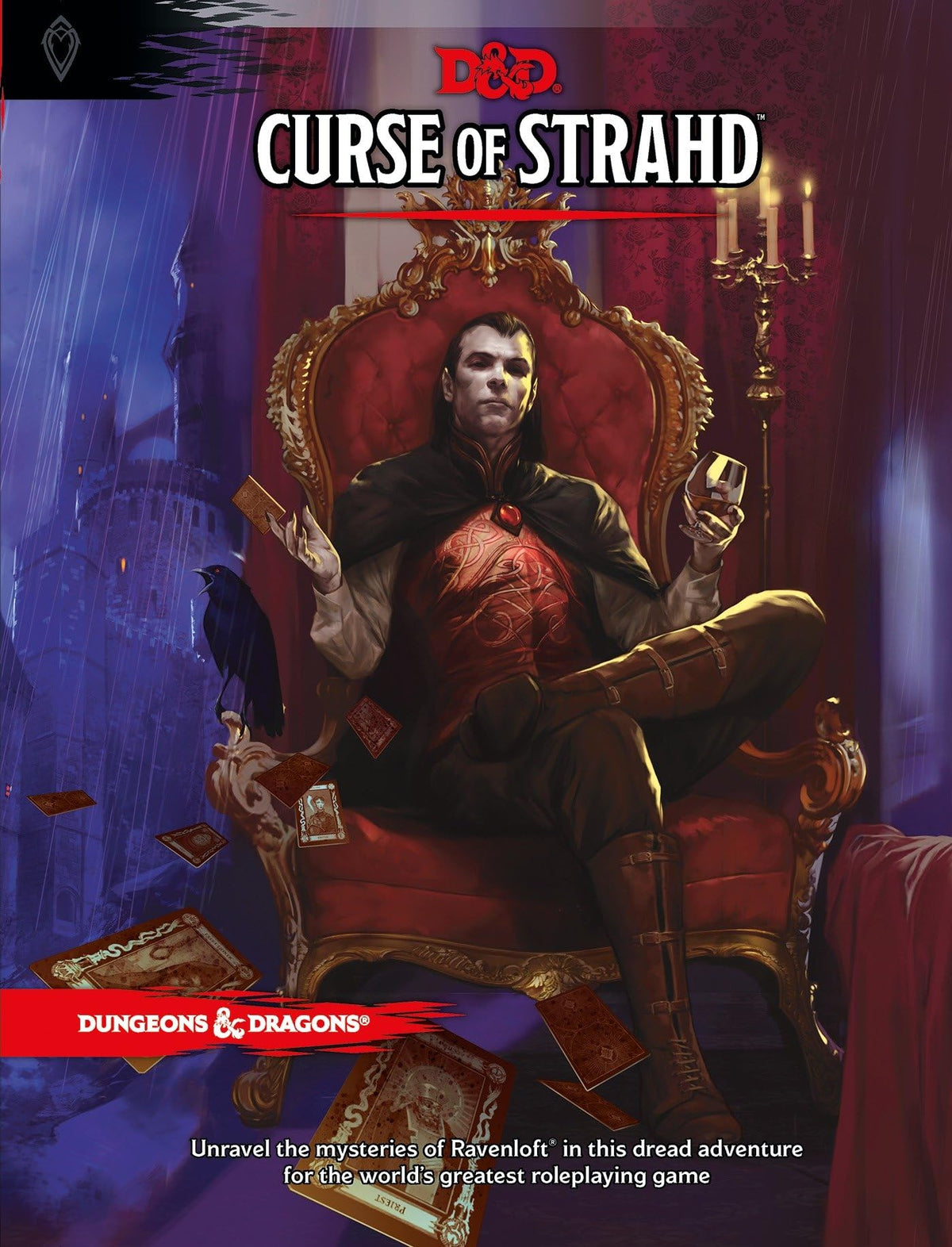 Curse of Strahd cover image, immersive D&D gothic horror campaign for your table
