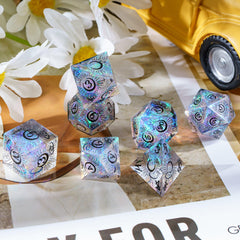Cusdie D12 moon die with reflective polish and legible numbers