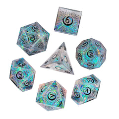 Cusdie D20 moon dice offer bold symbols for standout rolls