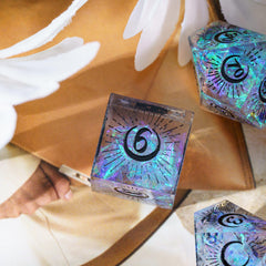 Cusdie D6 moon dice emphasize clear numerals for fast gameplay