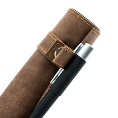 Cusdie brown dice mat includes a convenient pen holder for notes