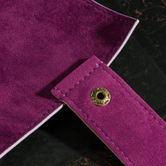 Dice tray includes built-in pen holder for quick notes during sessions.