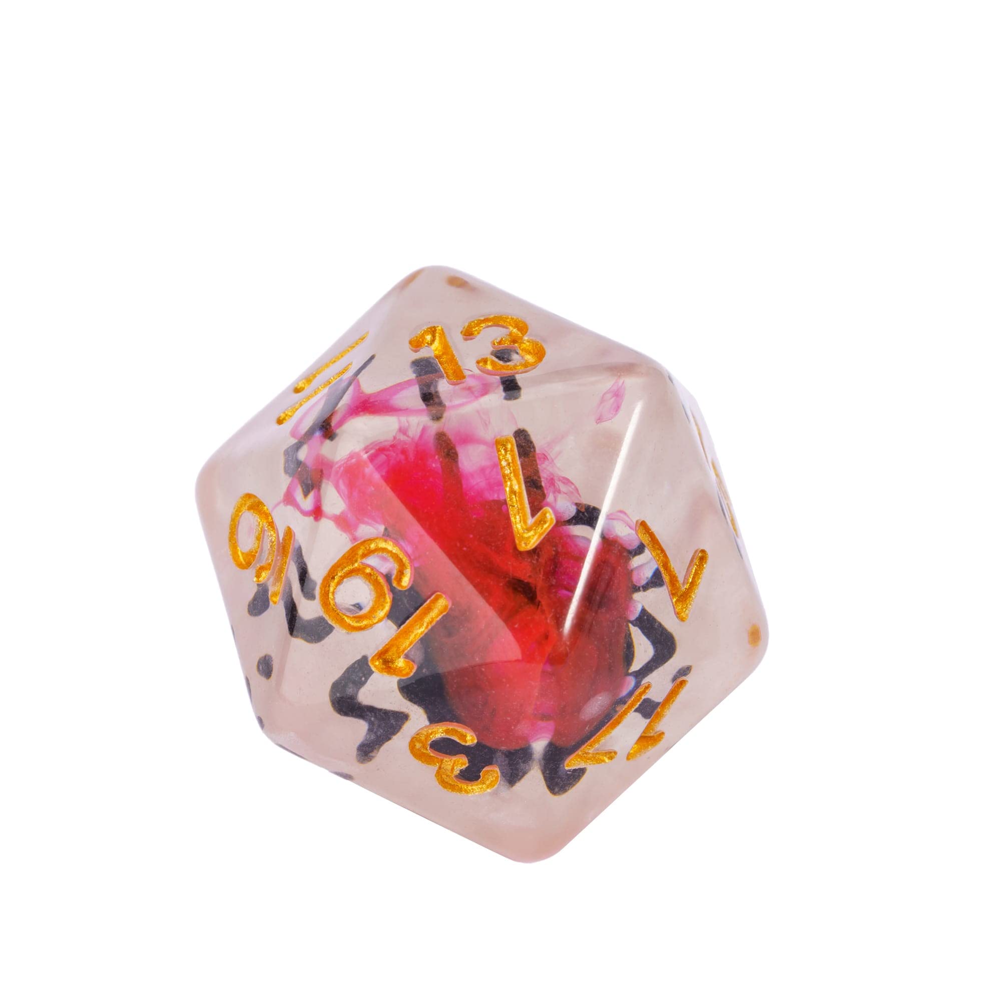 Cusdie spider-filled dice: resin detail adds immersive visuals for RPG campaigns.