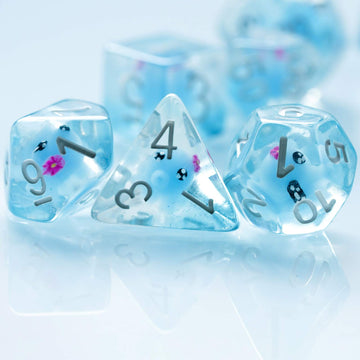 Cusdie polyhedral-dice-collection-portable compact and travel-friendly for on-the-go games.