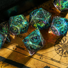 Cusdie resin dice offer affordable luxury with a glass-like look for collectors.