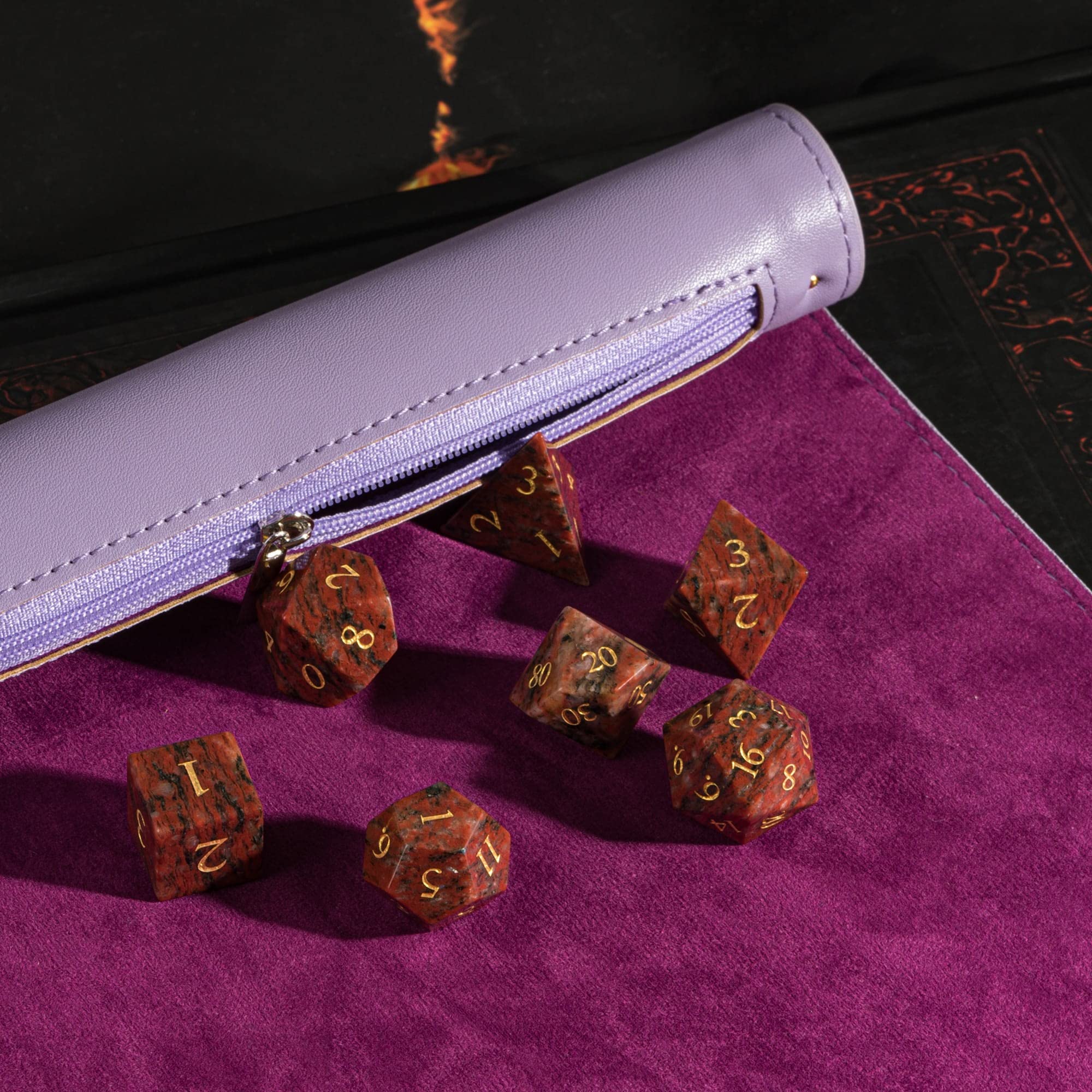 Compact rolled form shows 10 inches by 1.6 inches when closed.
