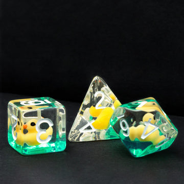 Cusdie seven-die DND dice set offers complete polyhedral options for adventures.