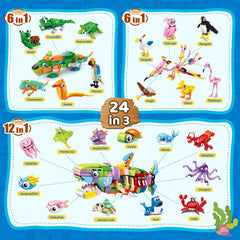 Custoduy six-in-one build set demonstrating versatile play and easy assembly.