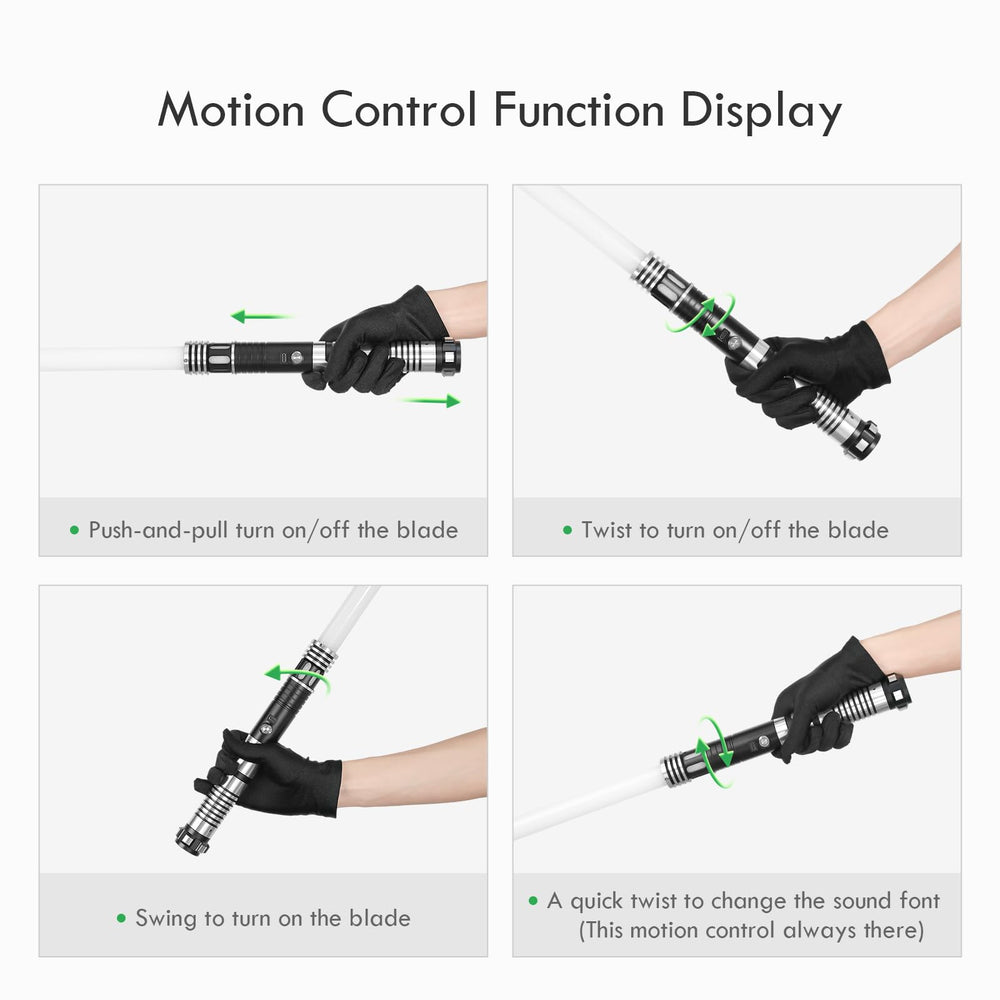 CUSTOM SABER High-impact PC blade resists bending during dynamic duels