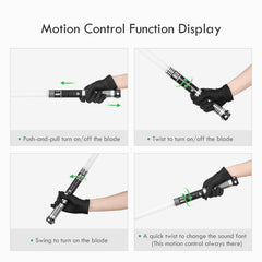 CUSTOM SABER High-impact PC blade resists bending during dynamic duels