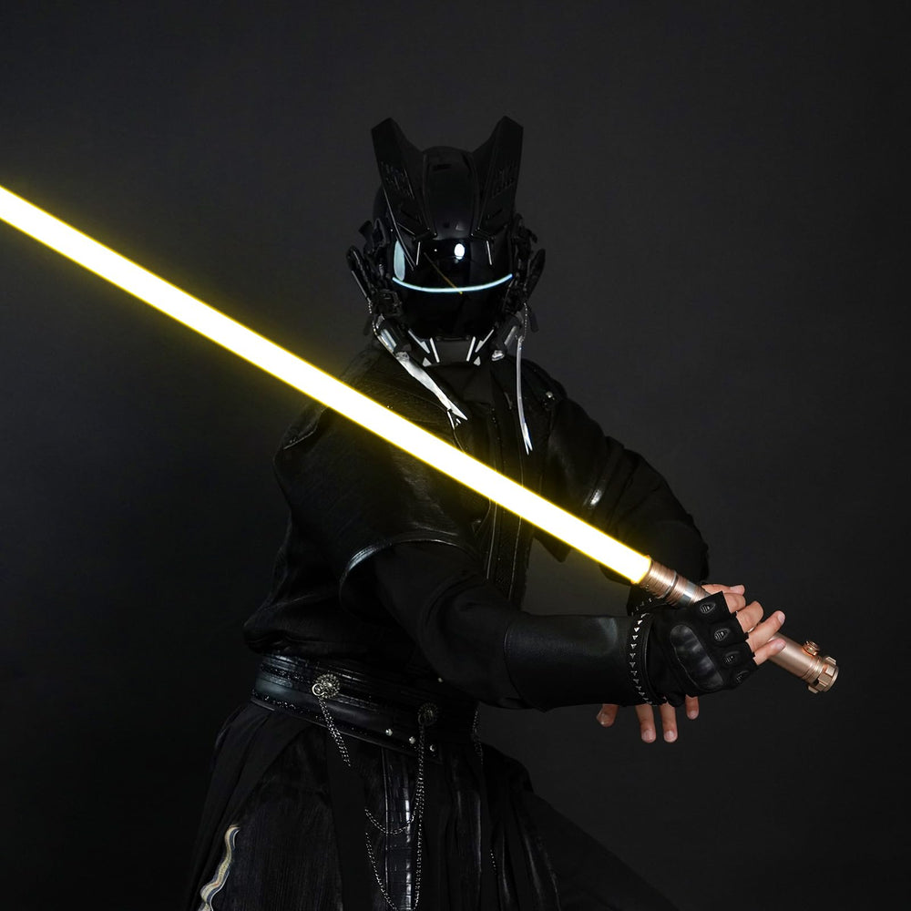 CUSTOM SABER rechargeable light saber with charging cable and long play time.