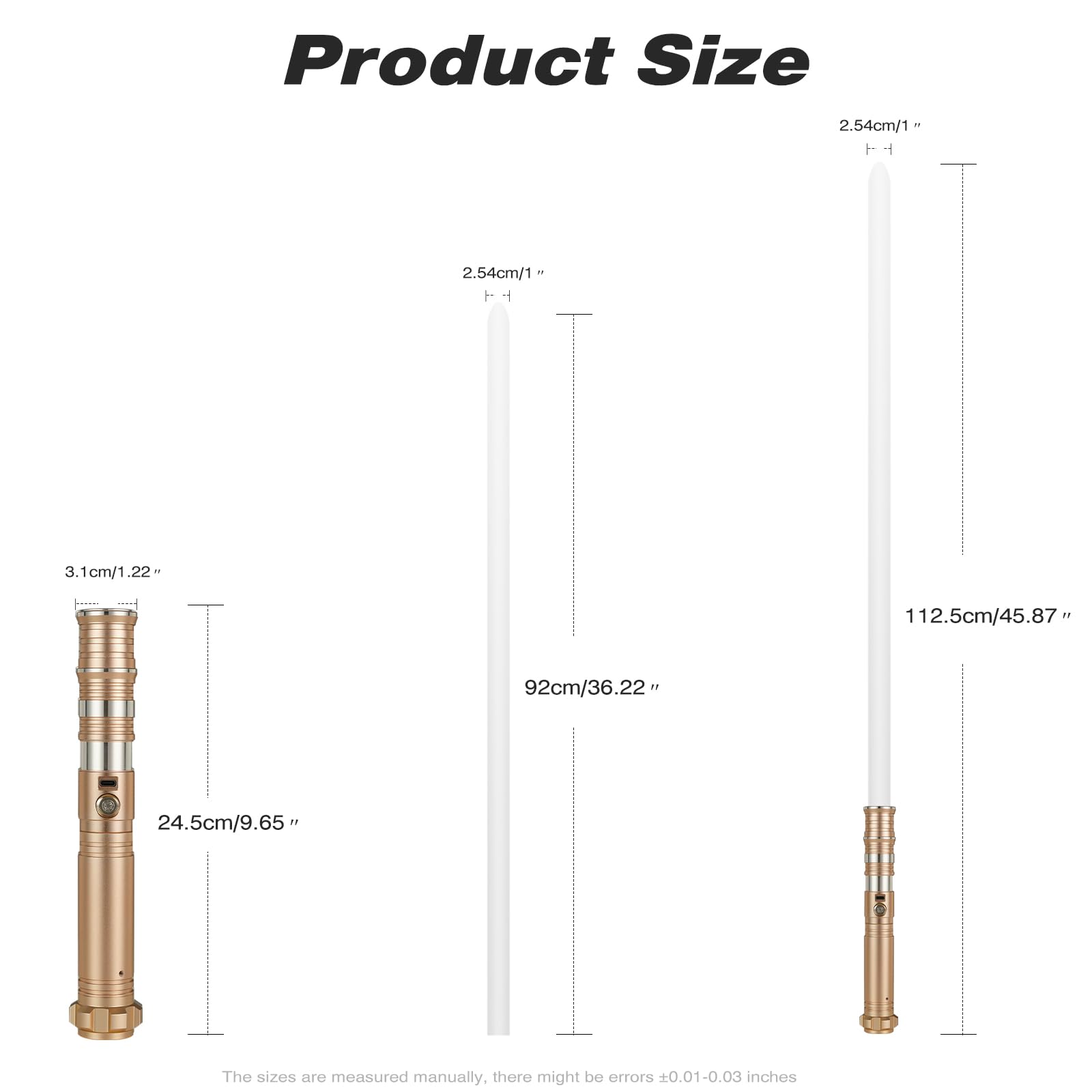 CUSTOM SABER removable blade concept with high-impact PC material for quick swaps.