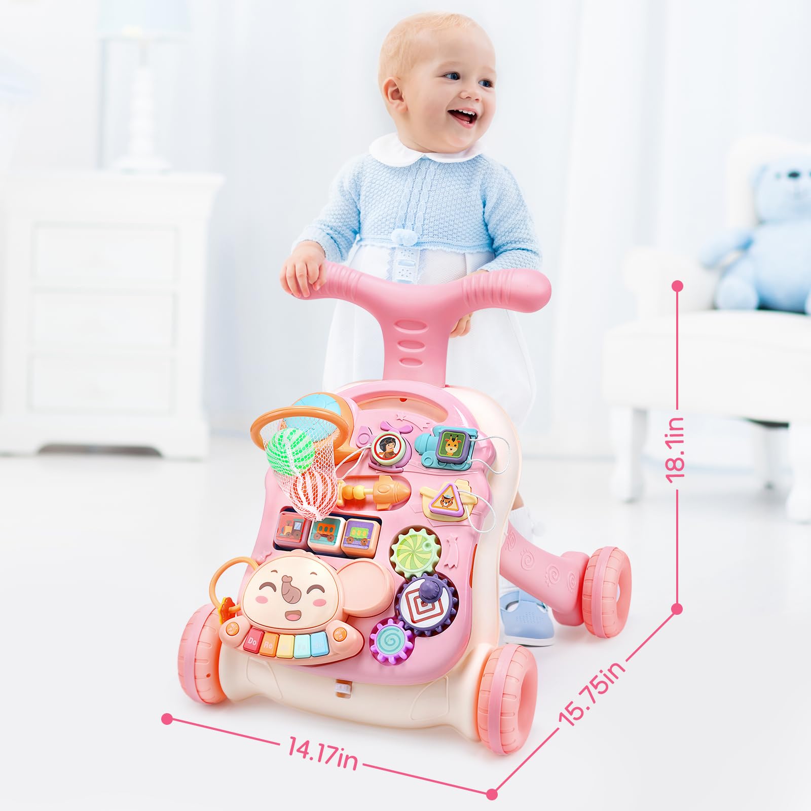 CUTE STONE speed-adjust control allows tailoring pace to your child's development